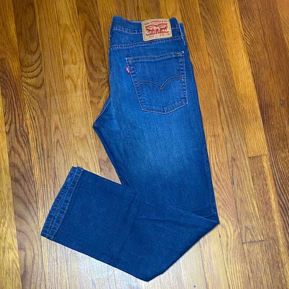 Levi's Men's Straight Jeans in Deep Blue